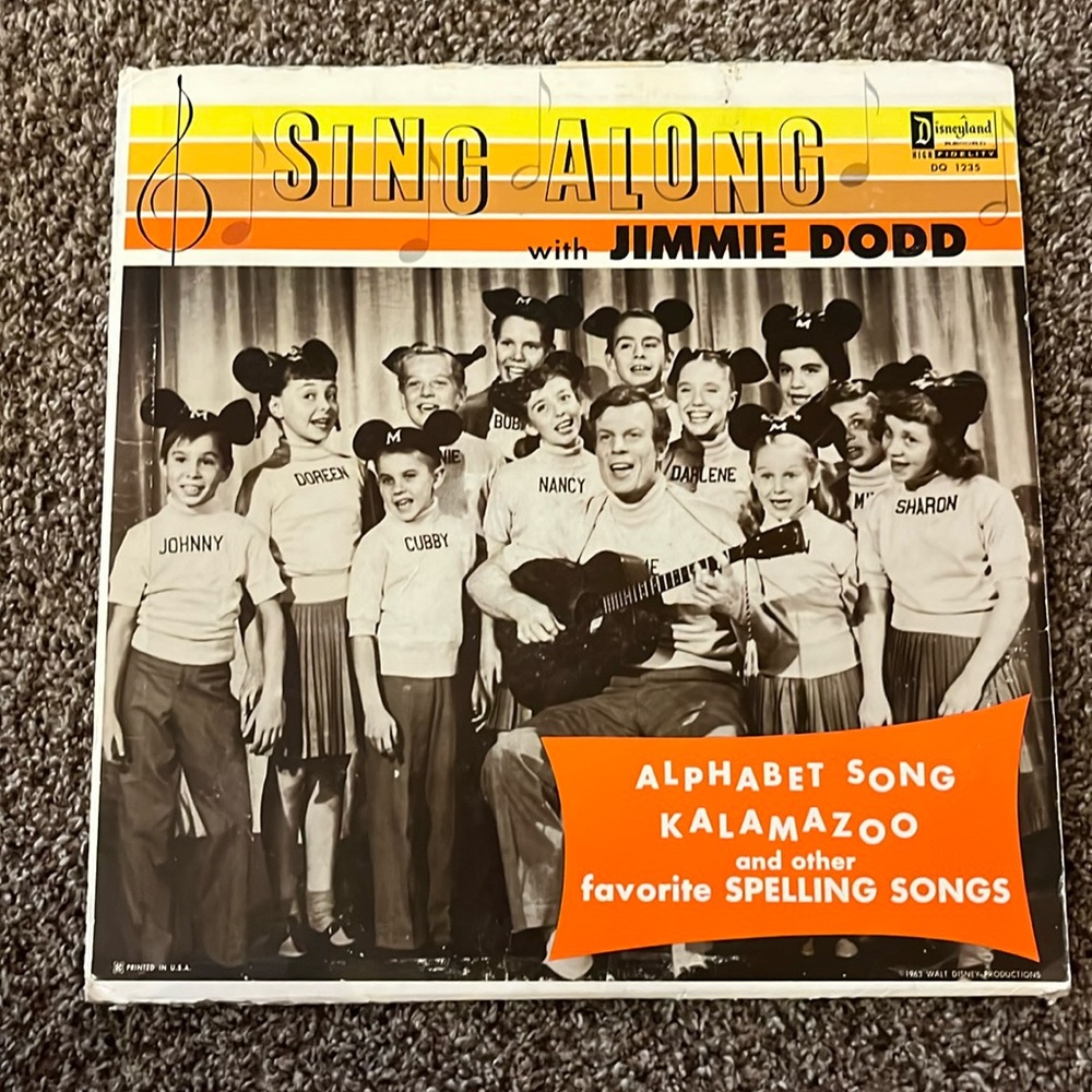 Sing Along with Jimmie Dodd; Disneyland record